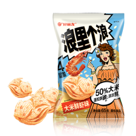 [신제품] Orion China 浪里个浪(꼬북칩) 大米鲜虾味(쌀새우맛)