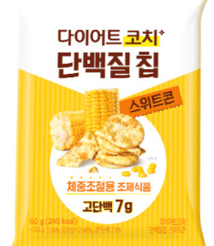 [신제품] 종근당건강 다이어트코치 체중조절용 단백질칩 스위트콘맛